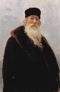Ilya Repin Portrait of Vladimir Vasilievich Stasov, Russian art historian and music critic china oil painting artist